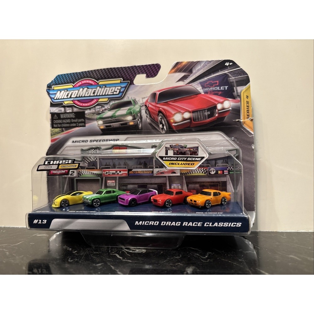 Micro Machines Micro Speed Shop Drag Race Classics Series 4 New